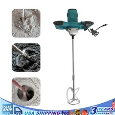 Handheld Concrete Mixer Cement Mixer 6 Gear Electric 110V Concrete Plaster Mud