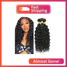 Water Wave Bundles Human Hair 1B Natural Black Human Hair Bundles 32 32 32 Inch