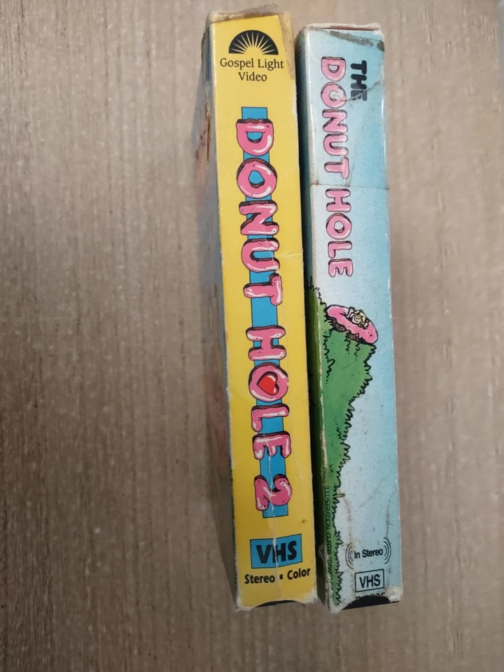 Donut Hole VHS Lot Jesus Shows Us God's Love Rob Evans Foto 2 de 4