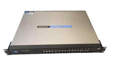 Linksys SRW224G4P-K9 24-Port 10/100 PoE + 4 Port Gigabit Switch WebView