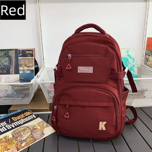 Damen Rucksack wasserdicht Einfachheit große Kapazität Schultasche Reisetaschen- - Bild 25 von 29