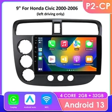 For Honda Civic 2000-2006 Android 13 Carplay Car Stereo Radio GPS Navi RDS 2+32G