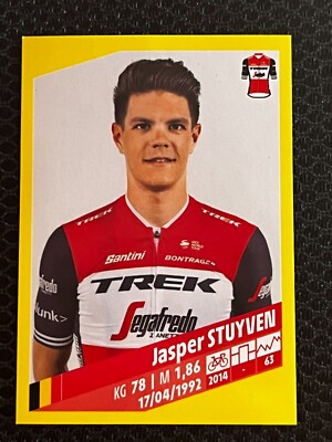 STICKER VIGNETTE PANINI JASPER STUYVEN TREK SEGAFREDO # 298 TOUR DE FRANCE 2019