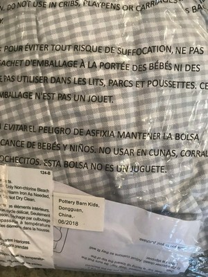 Pottery Barn Kids My First Anywhere Chair Gray Gingham Slipcover