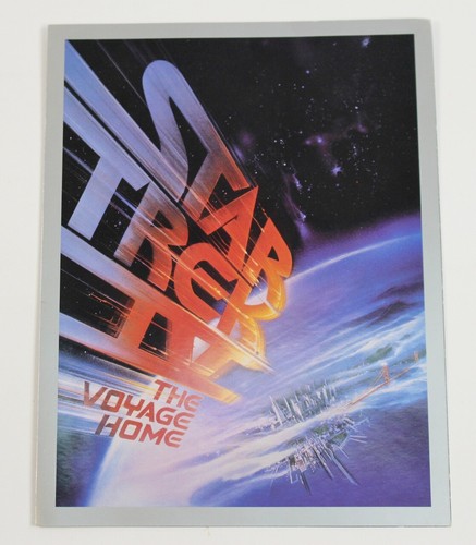 Star Trek IV The Voyage Home Sci-Fi Movie Rare Promo Insert Cast Credits Program