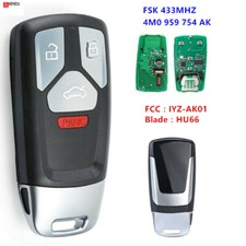 For Audi A4 A5 Q7 Sq5 Tt 2017-2019 Smart Remote Key Fob 433mhz 4m0 959 754 Ak For Audi A4 A5 Q7 Sq5 Tt 2017-2019 Smart Remote Key Fob 433mhz 4m0 959 754 Ak