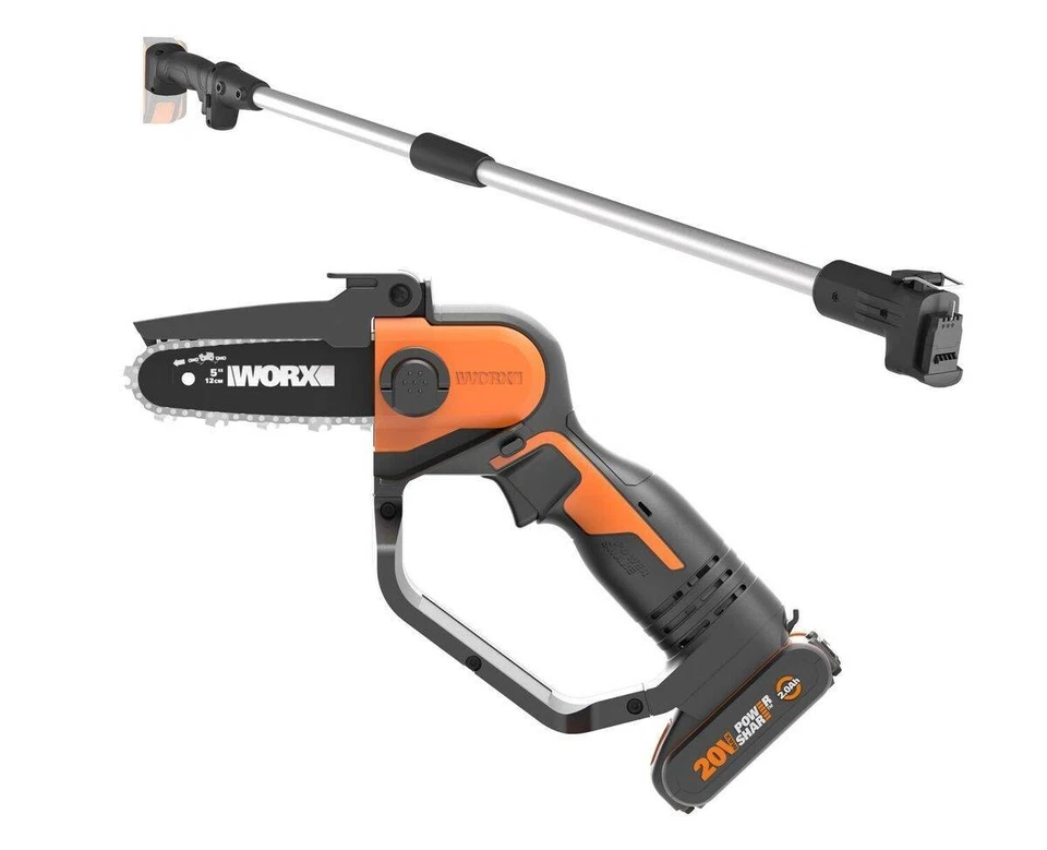 WORX WG324E Cordless Pruning Saw With Extension Pole 20V 2.0Ah Battery & Charger - Image 4 of 4