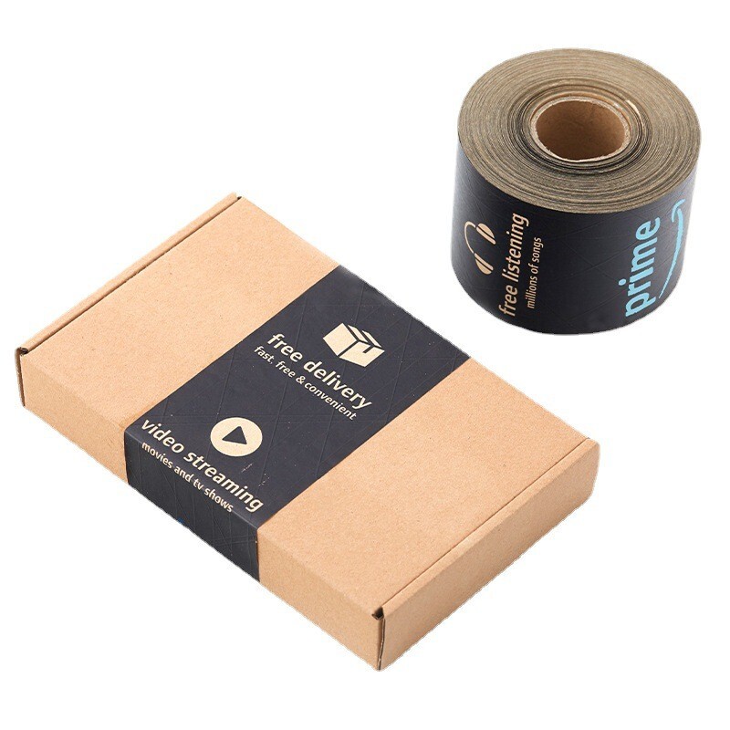 1Roll 76mm*50m Carton Sealing Wet Water Kraft Paper Tape,Amazon Tape eBay