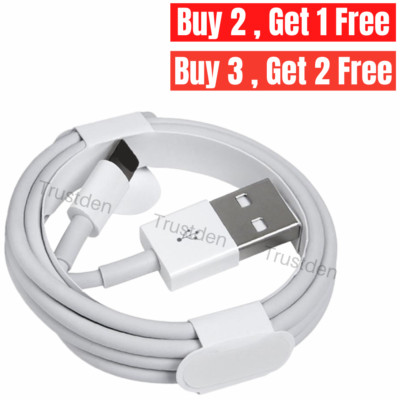 3/6Ft USB Charging Cord For iPhone 6 7 8 Plus X XR XS 11 12 13 14 Charger Cable