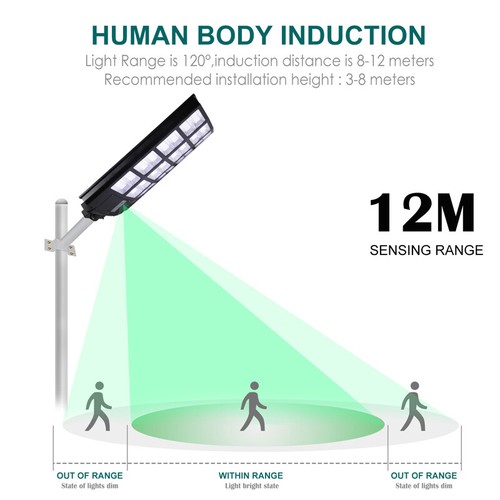 1600W Solar Security Lights Outdoor LED PIR Motion Sensor Flood Garden Light US - Picture 6 of 80