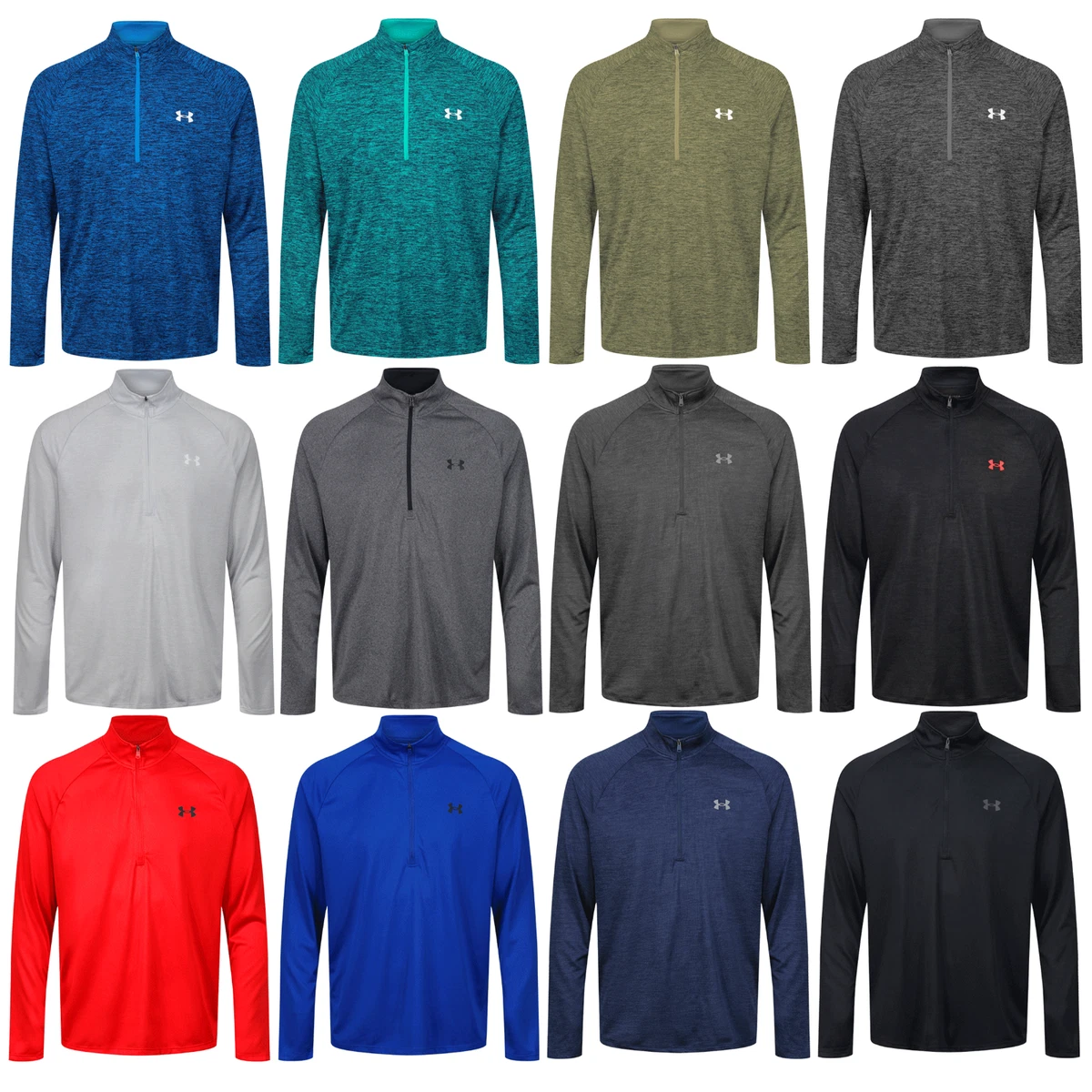 UNDER ARMOUR UA TECH 2.0 MENS HeatGear® 1/4 ZIP JUMPER TRAINING TOP /  MULTIBUY