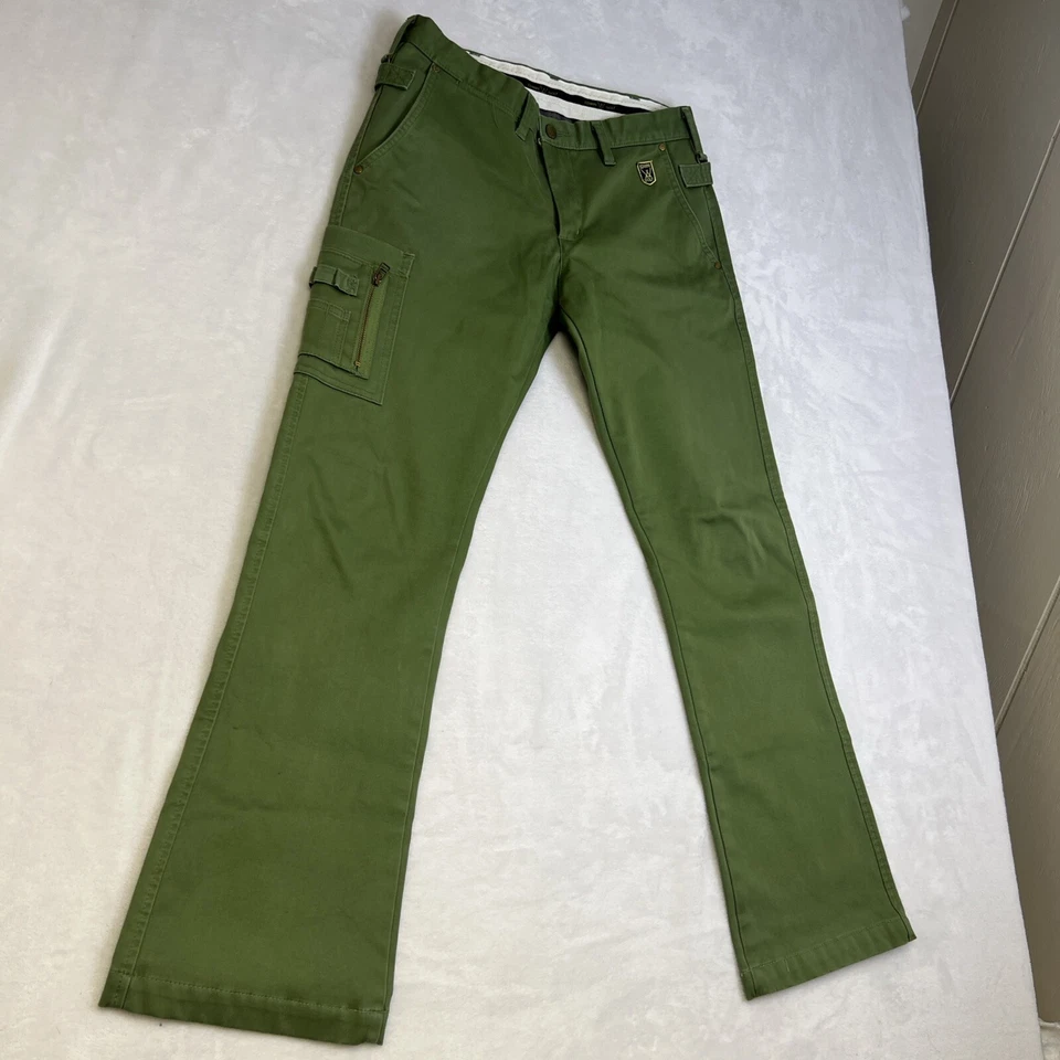 Edwin Golf Cargo Pants Men’s Medium Green Technical Japanese Streetwear Style - Image 2 of 4