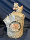Vintage McCoy Cookie Log with Squirrel Cookie Jar