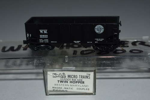 Tolva de bahía doble Kadee Western Maryland 33' escala N 10800 C48166 | Zustand: Used
