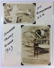 Antique US Navy Photos 1923 Lt. Rittenhouse U.S.N USS Pennsylvania Lot Of 2