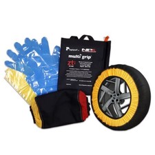 Calze da Neve per Pneumatici 185/55R15 Kit Calza da Neve Taglia 3 Omologate