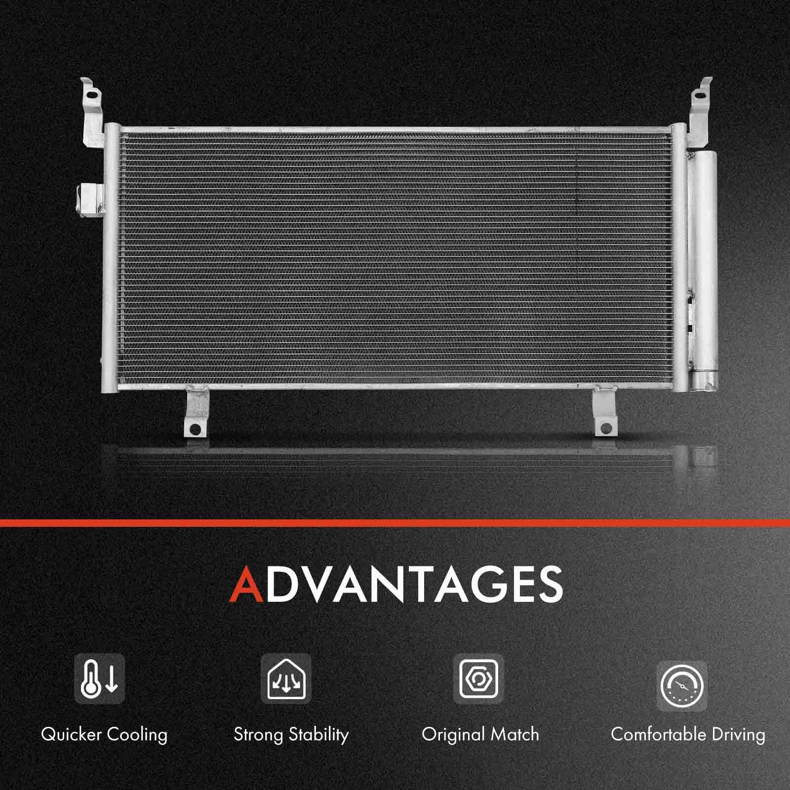 New Radiator & AC Condenser Cooling Kit for Subaru Forester 2014-2018 2.0L 2.5L