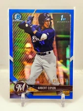 NON AUTO 2018 Bowman Chrome 1st Arbert Cipion Blue Refractor 32/150 ROOKIE RC SP