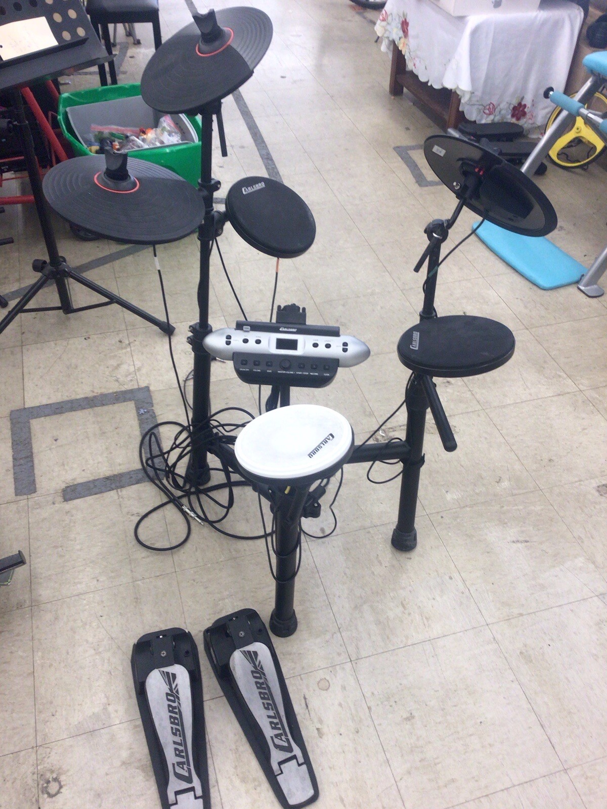 Carlsbro CSD120 Compact Electronic Drum Kit eBay