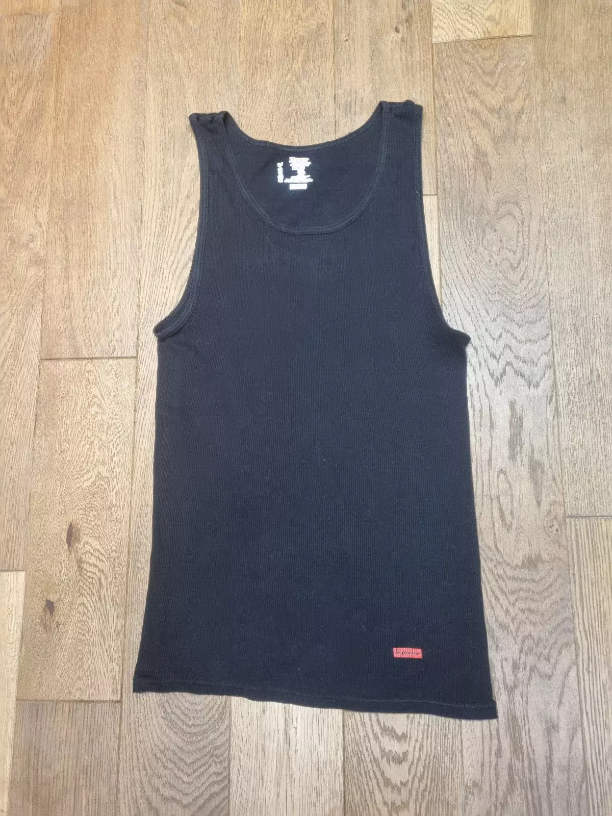 Gilet de réservoir noir doux pour femme Supreme Hanes confort XL