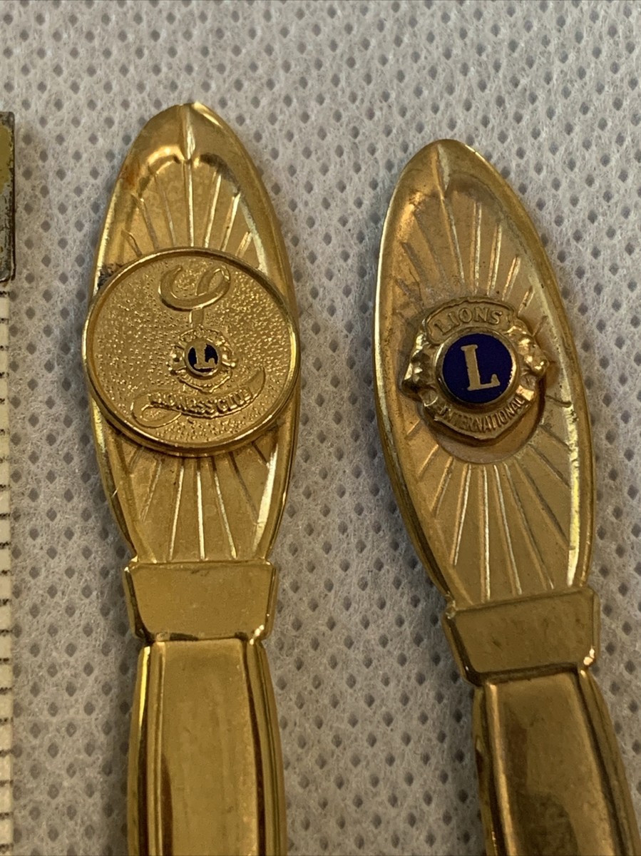 Lions Club and Lioness International Logo Souvenir Spoon gold