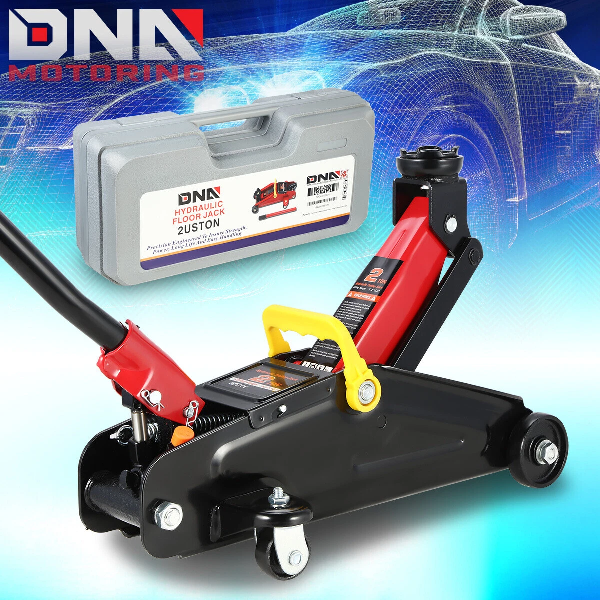 2 Ton Heavy Duty Steel Portable Car Lifting Hydraulic Trolley
