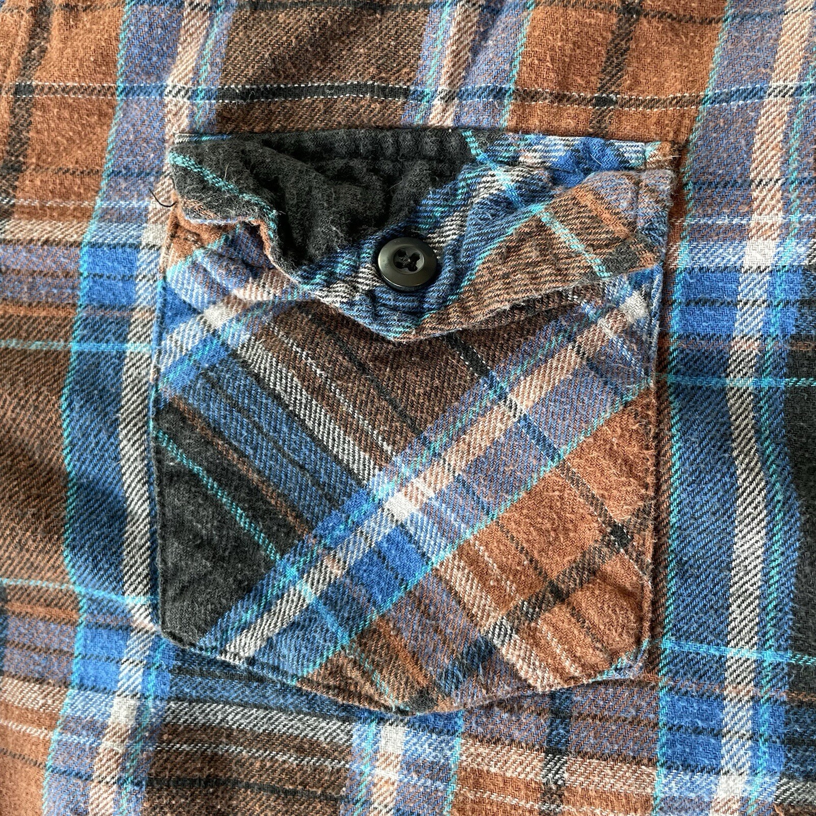 Elixir Long Sleeve Button Up Multicolor Plaid Col… - image 3