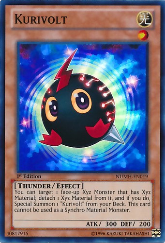 1x Kurivolt - NUMH-EN019 - Super Rare - 1st Edition NUMH - Number Hunters YuGiOh