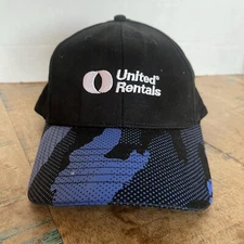 United Rentals Hat Black Hat Adjustable Adult Size OSFA Black Hat Baseball Cap
