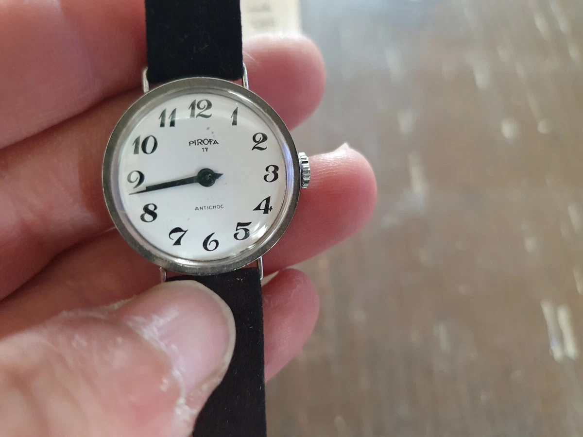 OLD VINTAGE PIROFA MECHANICAL WATCH NIB WORKS
