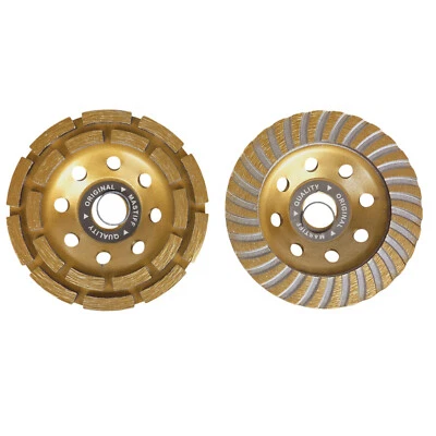 MARKENLOS 2x Schleifteller Diamant Schleiftopf Topfscheibe Ø 125mm Betonschleifer Mastiff