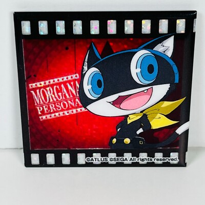 Morgana Mona Persona 5 Q2 New Cinema Labyrinth Square Pin Badge Button