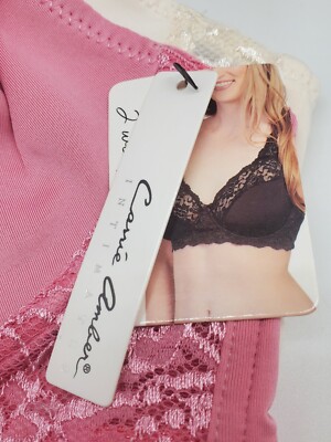 CARRIE AMBER Lace Soft Cup Underwire Bra 2 Pack Pink & Ivory 38D