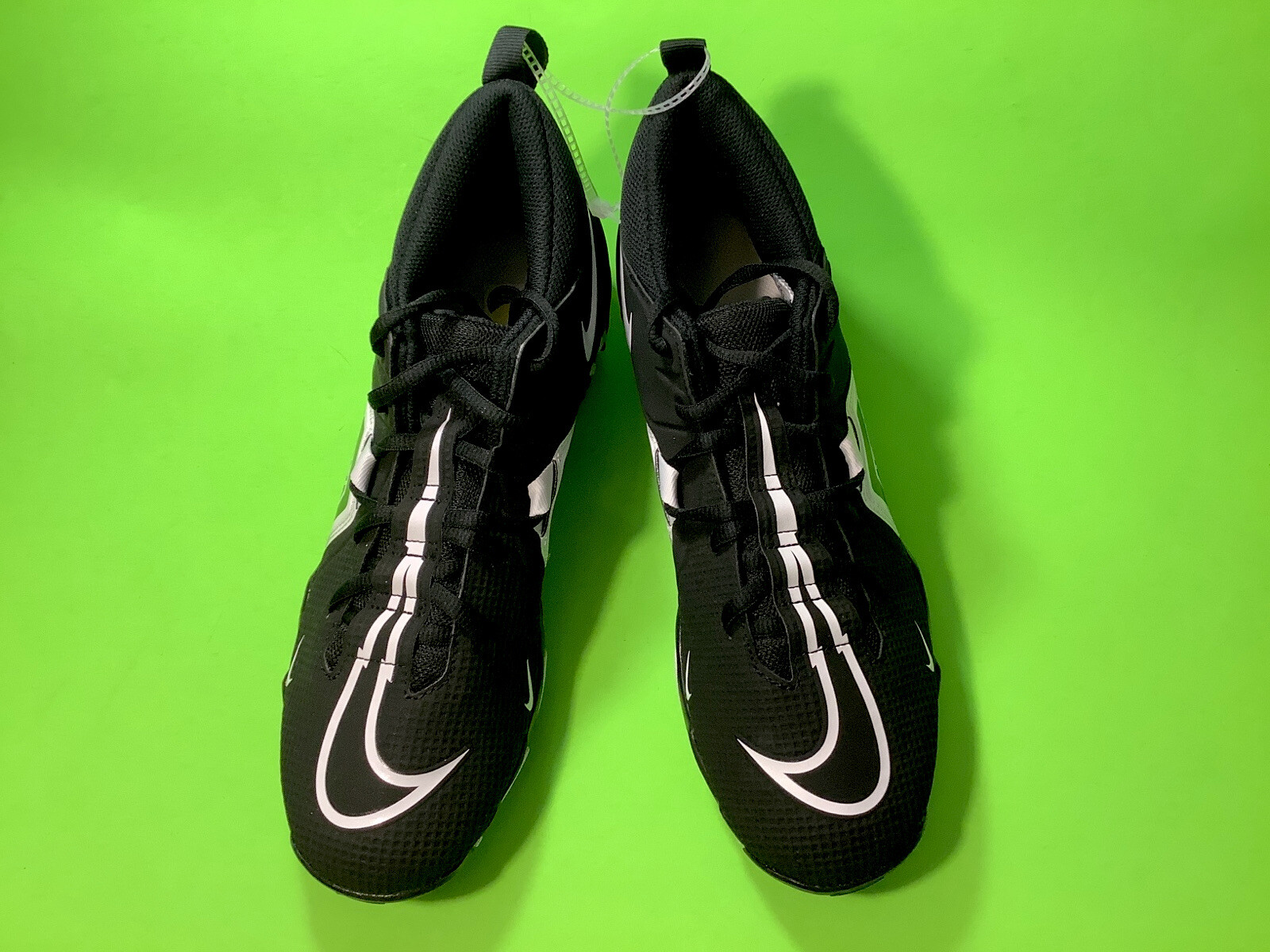 NIKE ALPHA MENACE Men’s Football Cleats Size 9.5 Black w/White NEW thumbnail 12