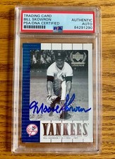 Bill Moose Skowron 2000 Upper Deck Yankees Legends #9 Signed Card Auto PSA RARE
