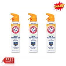 ( 3 Pack ) Arm & Hammer Odor Defense Shoe Refresher Spray, 4 oz - Free Shipping
