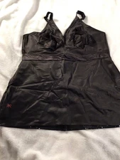 NEW Ruby Ribbon ATHENA Cami BLACK size 46 nylon spandex, 3061