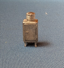 Teenie tiny mini pewter dollhouse furniture, 1st style REFRIGERATOR