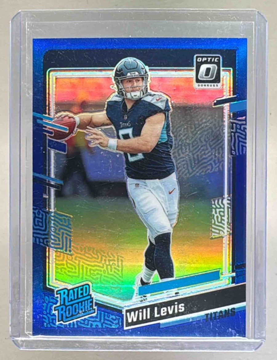 Will Levis 2023 Panini Donruss Optic #298 Blue Prizm RC Rated Rookie /199