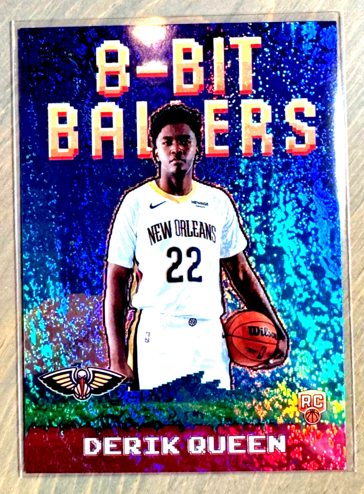2025-26 Topps #8B-39 Derik Queen 8-Bit Ballers Holo Foil Pelicans 4+ Ship Free