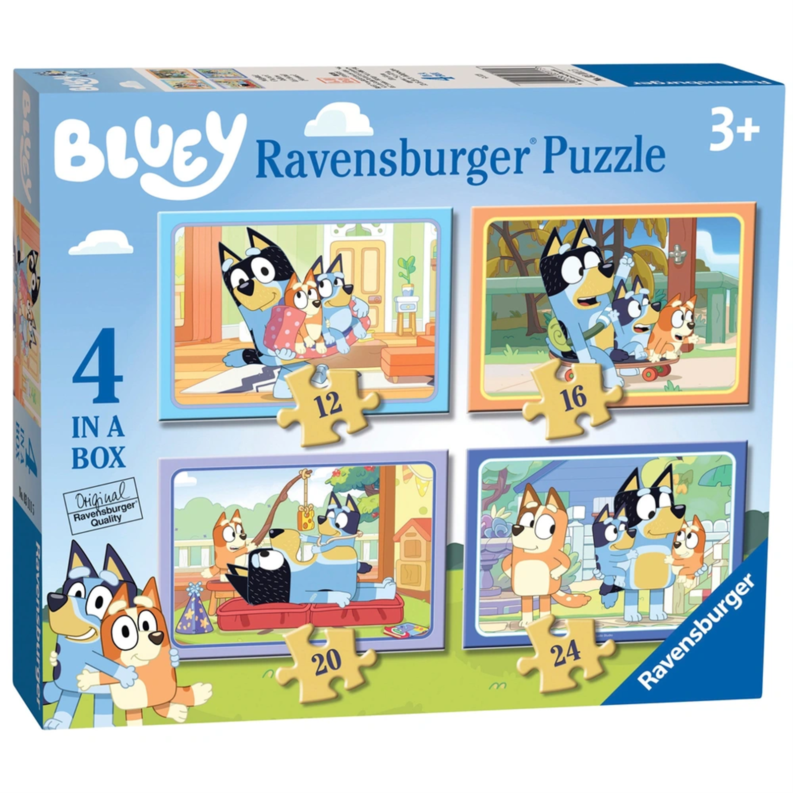 Bluey 4 In A Box Jigsaw Puzzle Ravensburger for Age 3 plus