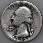 * 1943-D Washington Quarter 90% Silver As Shown