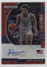 2020 Panini Prizm Draft Picks Prospect Choice Red 31/88 James Wiseman Auto 1hm5