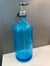 Antique / Vintage blue seltzer bottle - Puritan Sparkling Water