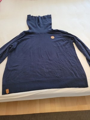 Dunkelblauer Rollkragenpullover bpc Gr. 52/54