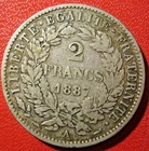 France.  2 Francs Ceres. 1887 A legend. TB+