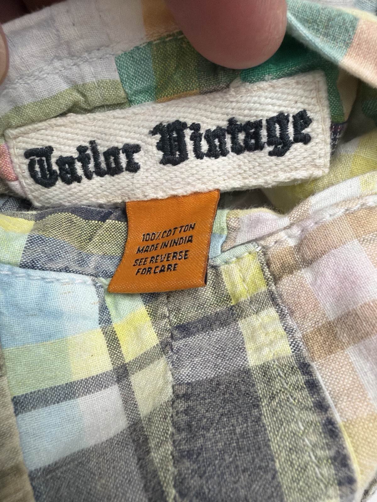 Tailor Vintage Reversible Patchwork Madras Shorts… - image 6