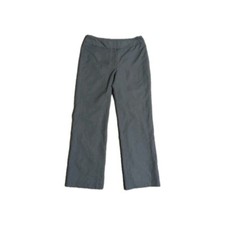 Nine West Suit Pants Wide Leg High Rise Size 6 Woman’s Grey Slacks Striped