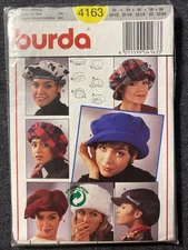 Hat Women’s Sewing Pattern Burda 4163