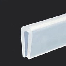 Clear Rubber Edge Trim  U Channel Silicone Rubber Edge Trim, 1/16" Slot, Fit for